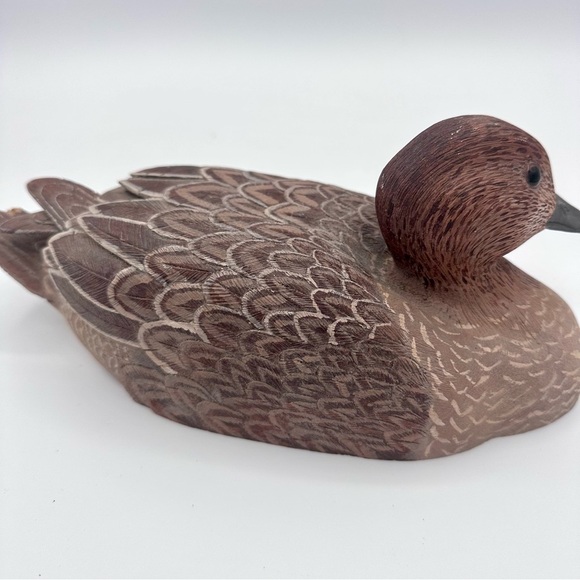 Handmade Folk Art Carved Wood Pintail Duck ERIK VANDE BOGART - Picture 10 of 10